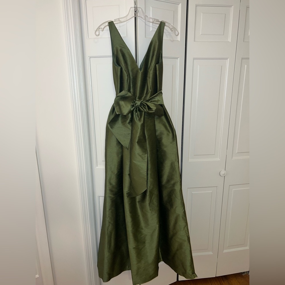 Lula Kate Harper Dress in Green Shantung - NEVER BEEN WORN